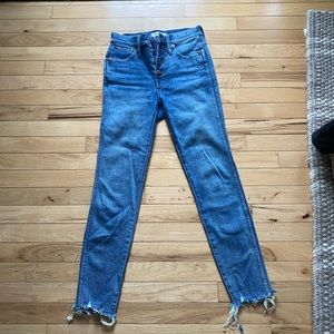 Madwell skinny blue jeans